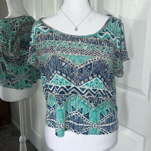 Forever 21 Pretty Bohemian Summer Top Size M